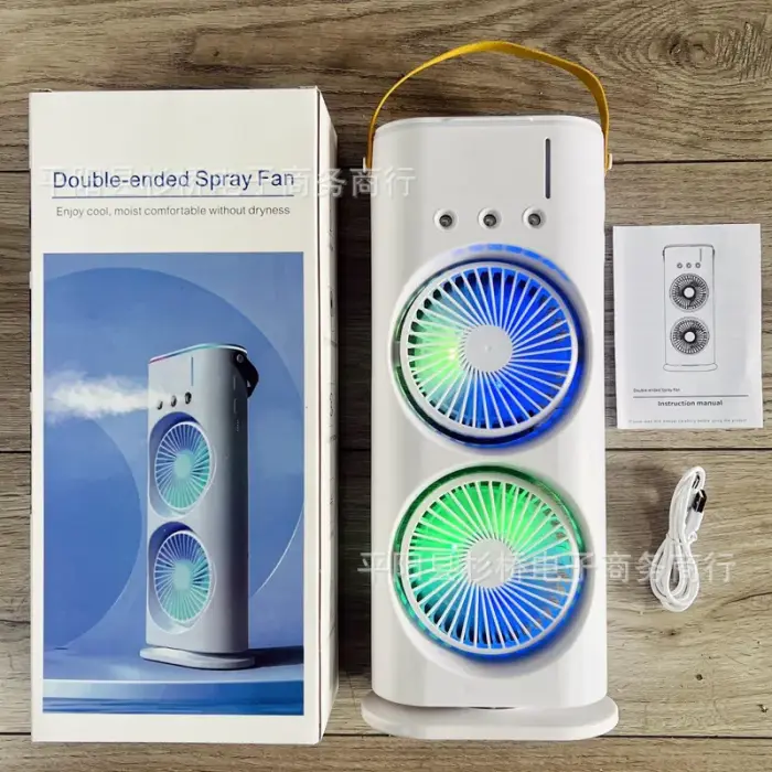 Rechargeable Double-ended Spray AIR Cooler-Fan Product Code: FGPD36